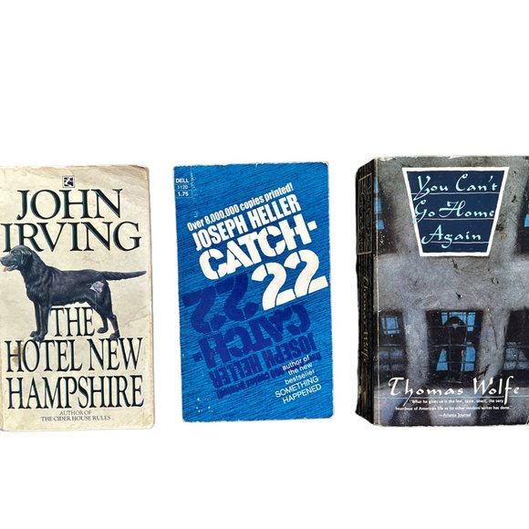 Other - The Hotel New Hampshire/Catch-22/You Can't Go Home Again 3-Paperback Book Bundle